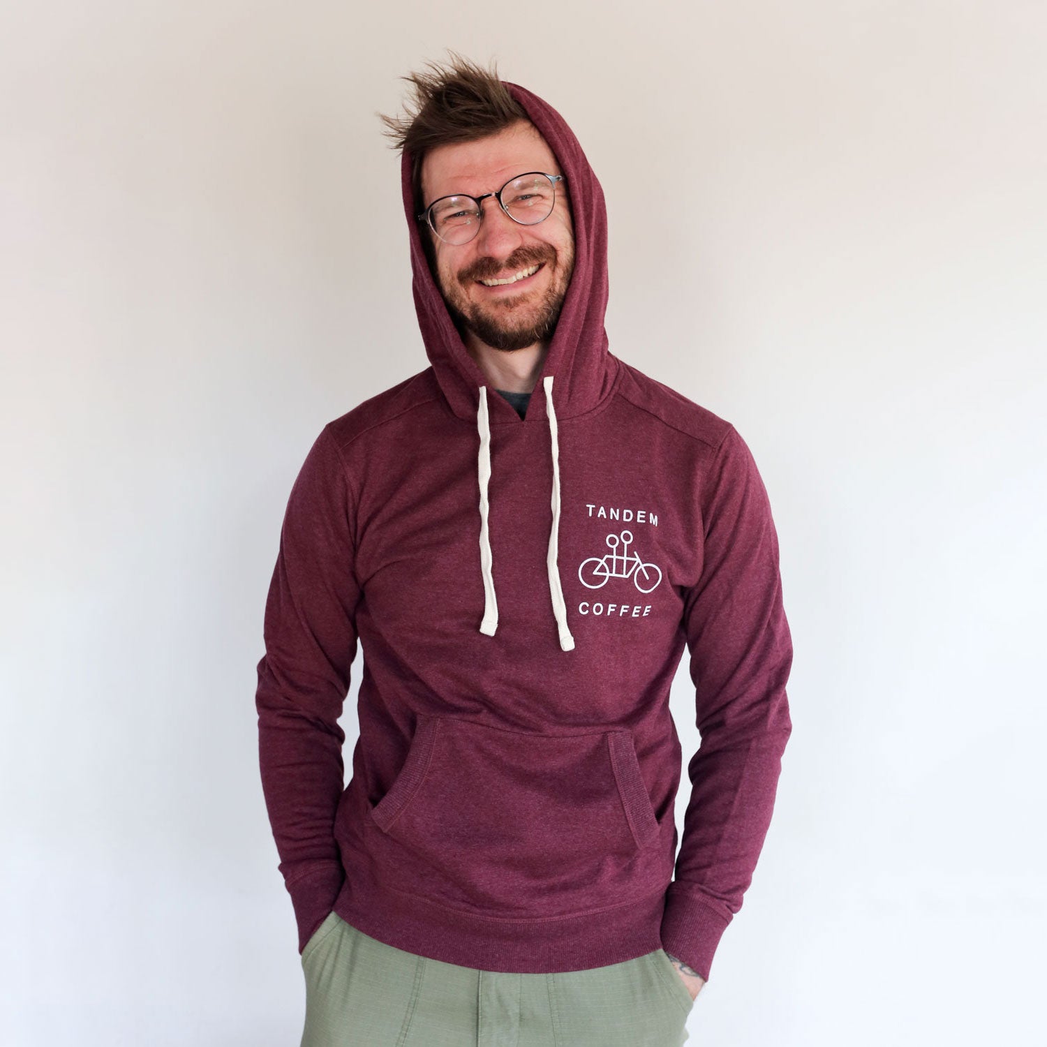 Maroon Recycled Pullover Hoodie