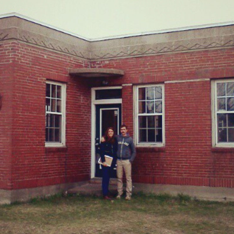 Will and Kathleen on the front steps of Little Tandem back in 2012