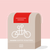 A minimalist design of a gray Time & Temperature coffee bag from Tandem featuring a white tandem bicycle logo, placed against a bold red background. This espresso blend bag indicates a capacity of 12 oz (340g).
