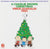 Album cover for "Vince Guaraldi Trio - A Charlie Brown Christmas" featuring Charlie Brown, Snoopy, and other characters decorating a Christmas tree, with a tracklist for the green vinyl LP.