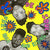 Album cover for Tandem Coffee Roasters' "De La Soul - 3 Feet High and Rising" featuring colorful, psychedelic flowers and comic book-style bursts around black-and-white photos of the three band members' faces in the D.A