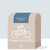 Illustration of a light brown paper coffee bag of La Muralla - Colombia with a bicycle logo labeled "Tandem Coffee Roasters" and a weight note of "12 oz, 340 g". The background is grey-blue.