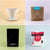 Four product images on colored backgrounds: top left, a white Tandem Coffee Roasters V60 Starter Kit; top right, a bag of freshly roasted La Piramide coffee beans; bottom left, a